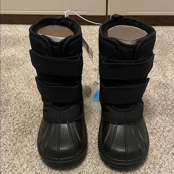 NWT Children’s Place Black Winter Snow Boots SZ 12T Unisex - Picture 3 of 6